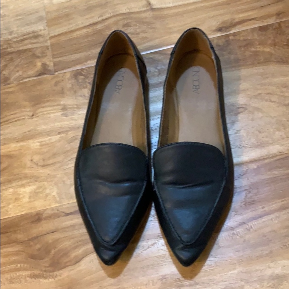 Black loafers